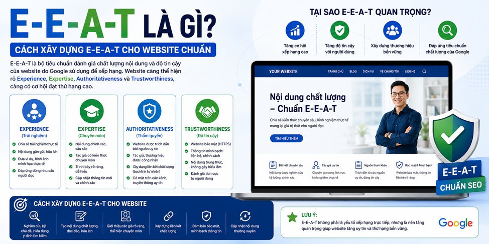 E-E-A-T Là Gì? Cách Xây Dựng E-E-A-T Cho Website Chuẩn 2026